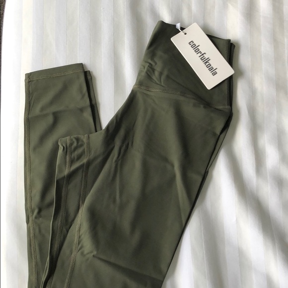 High Waisted Yoga Pants Full-Length Leggings - Picture 4 of 4